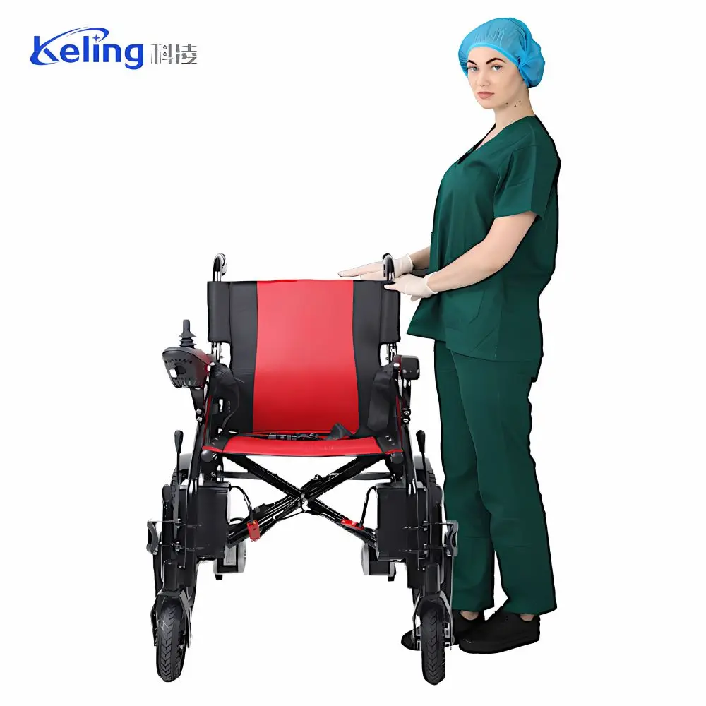 Wholesale Lithium Battery Lightweight Folding Electric Power Wheelchair For Elderly Travel