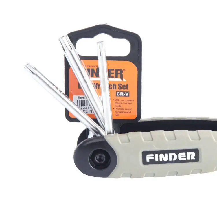 Torx 8pcs CRV Folding wrench hex key wrench set