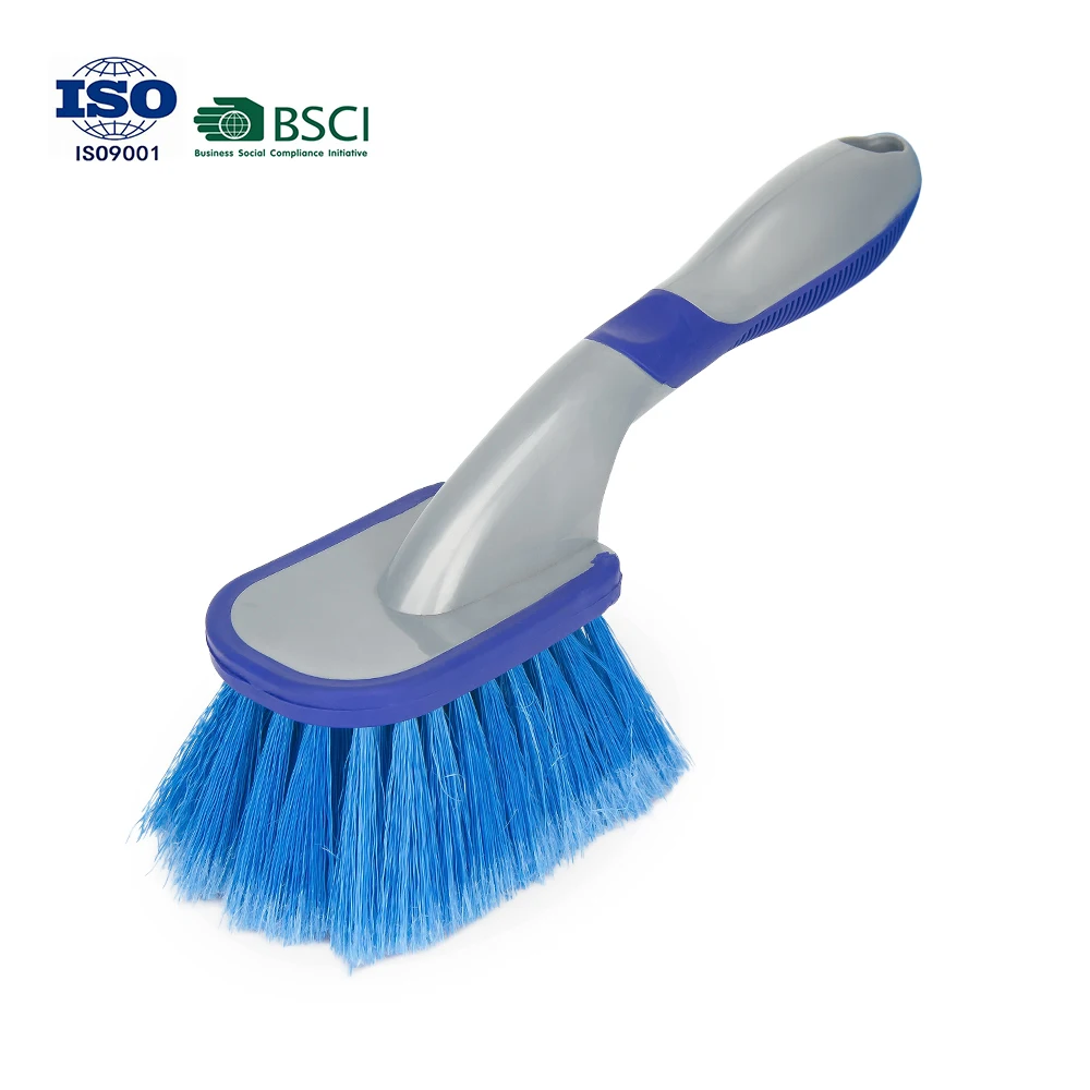 Factory hot selling rubber handle car wash brush cleaner brush car wheel cleaning wash brush