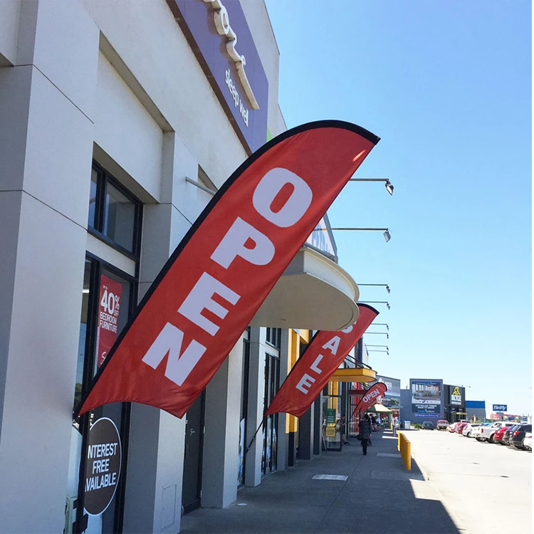 Wholesale Advertising Feather Flag pole holder Brackets Indoor Outdoor Wall Mounted Flag Pole Base