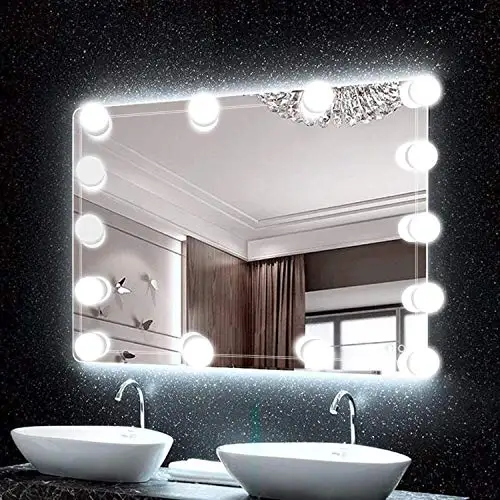 14 Bulb Dimmable Hollywood Makeup Mirror Lights Adjustable Vanity Lighting Fixtures for Full Length Mirror