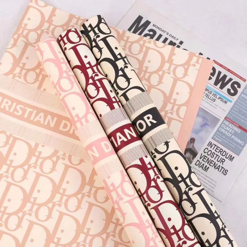 Hot waterproof designer wrapping paper for flowers wrapping paper for flowers florist material paper flowers decoration wedding