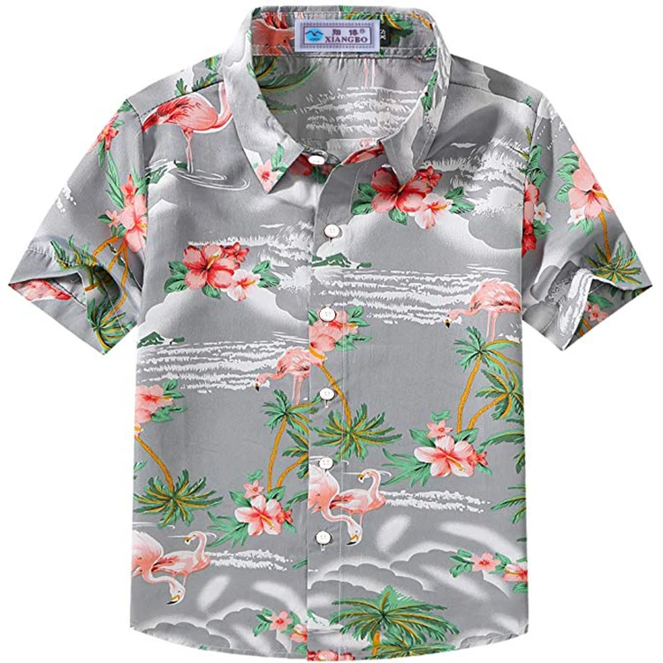 Children's Casual Short Sleeve Hawaiian Shirt