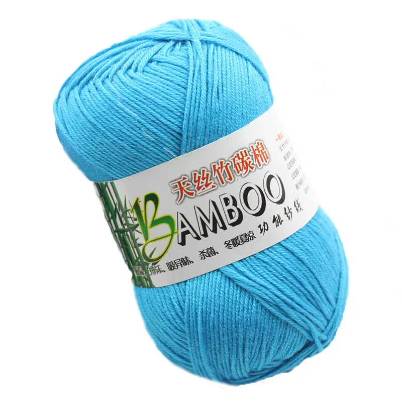 
free sample stock Eco friendly natural bamboo yarn for knitting 