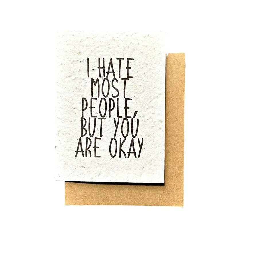 Eco-friendly Promotional Gift Compostable Papers Table Cards Plantable Seed Paper Calendar