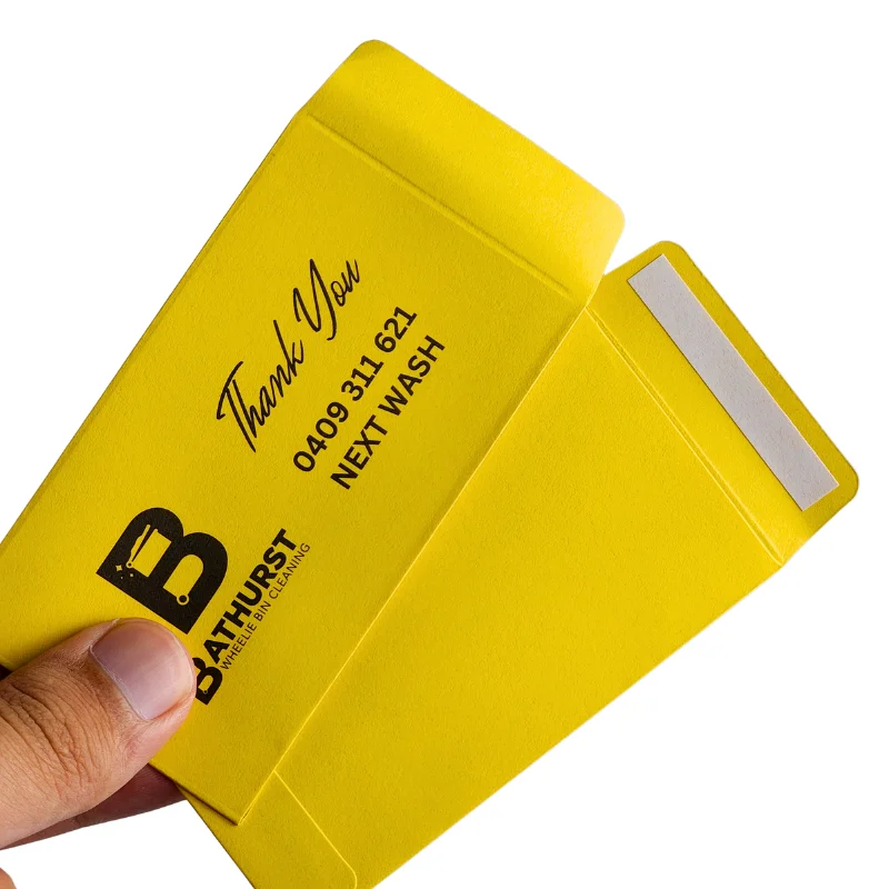 Wholesale Custom Logo Print Mini Paper Envelope for Part Paper with Self Sticker