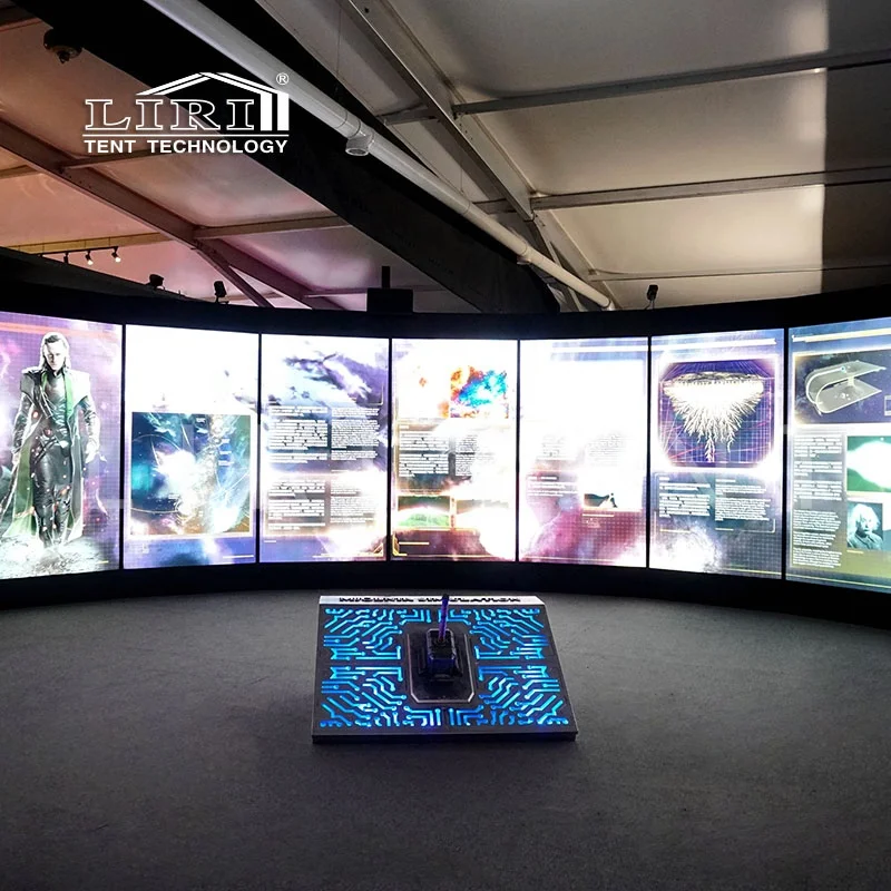 500sqm Thermo Roof Cube Structure Film Marquee Tent for the Exhibition Hall