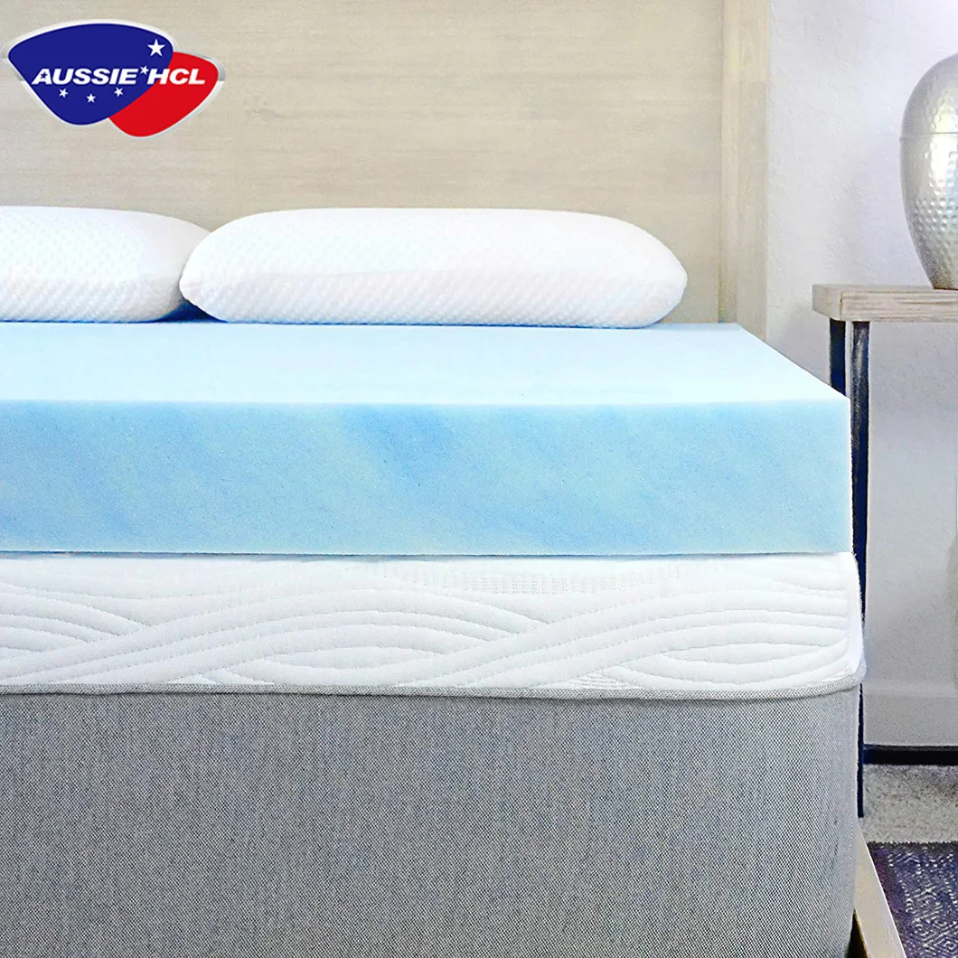 Premium Imported High Density Double Queen Silicone Cooling Gel-Infused Memory Foam Bamboo Mattress Bed Topper Pads