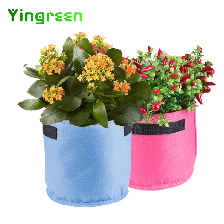 Outdoor Garden Handle 2 3 5 10 Gallon Thicken Vegetable Flowers Plant Grow Bags Nursery Pots