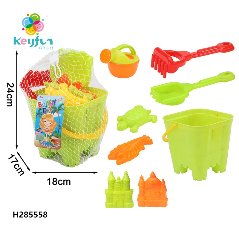 Summer Outdoor Water Toy Eco Friendly Sand Toys Beach Sand Molds Beach Bucket Set for Kids Beach Toys H285556