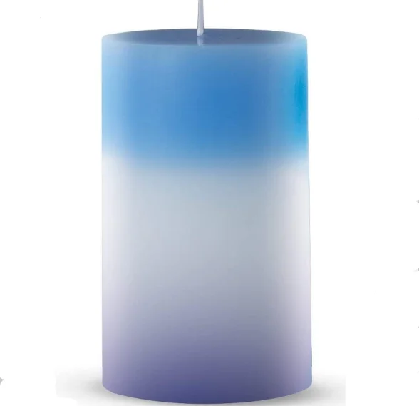 Светодиодная Радужная меняющая цвет свеча волшебная свеча для настроения Роскошная настоящая восковая свеча с настоящим пламенем