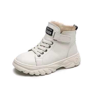 
Children wholesale boutique leather shoes of winer kids boots 