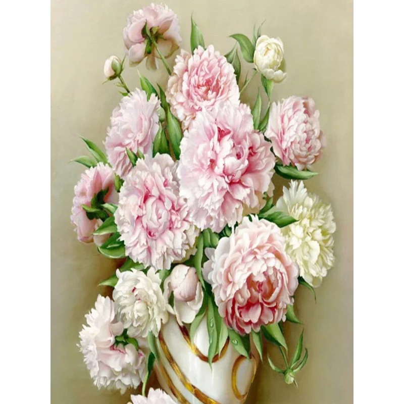 Embroidery Diamond Painting Art Kit  Floral Wall Mural Full Round Rhinestone Drill 5D Diamond Painting Kits for Thanksgiving Day