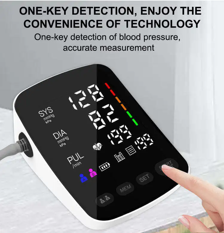 Digital BP Machine Ambulatory Blood Pressure Monitor Upper Arm Automatic Digital Tensiometros Smart Sphygmomanometer BP Machine