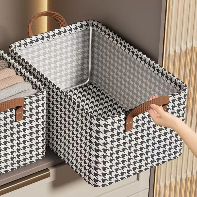 Durable Fabric Storage Box with Steel Frame Multi-Gauge Drawer for Home for Clothing Bedding Toys Dolls