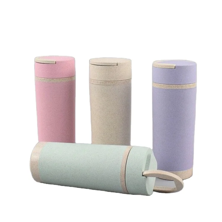 300ml Food Grade Eco Friendly Sustainable Bamboo Wheat Fiber Cup Coffee Mugs