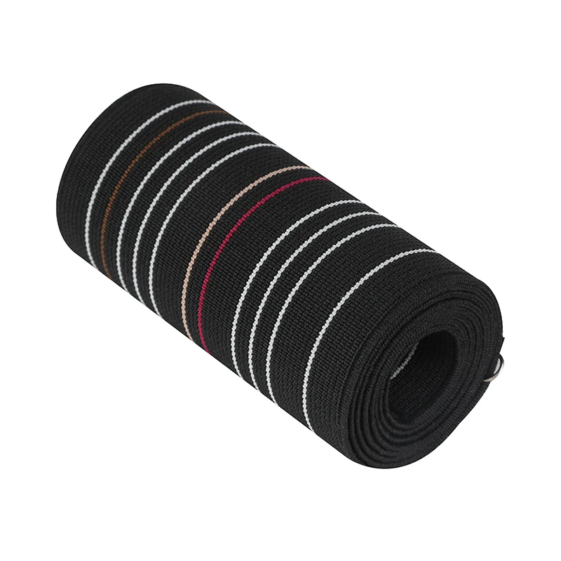 
Custom wholesale fashion super wide stretch jacquard striped webbing 