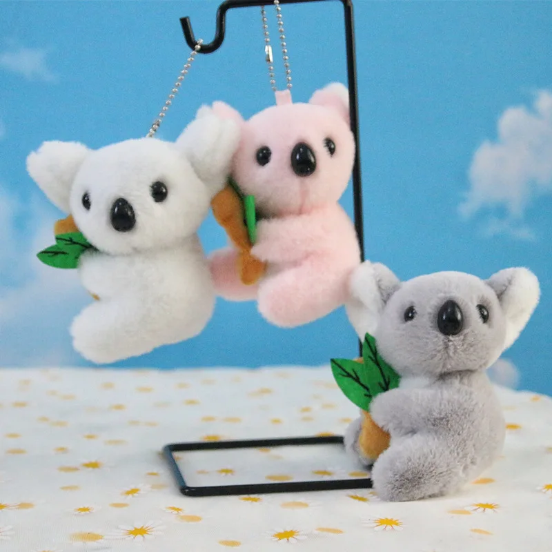 4-inch mini plush toy rabbit bear chicken key chain pendant duck penguin teddy bear scarf dog bag car decorative toy