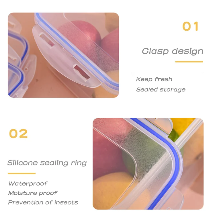 Airtight Plastic Food Storage Container For Kitchen