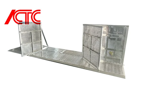 Folding Concert Aluminium Stage Construction Used folding Door Control Corner Crowd Barrier No reviews yet