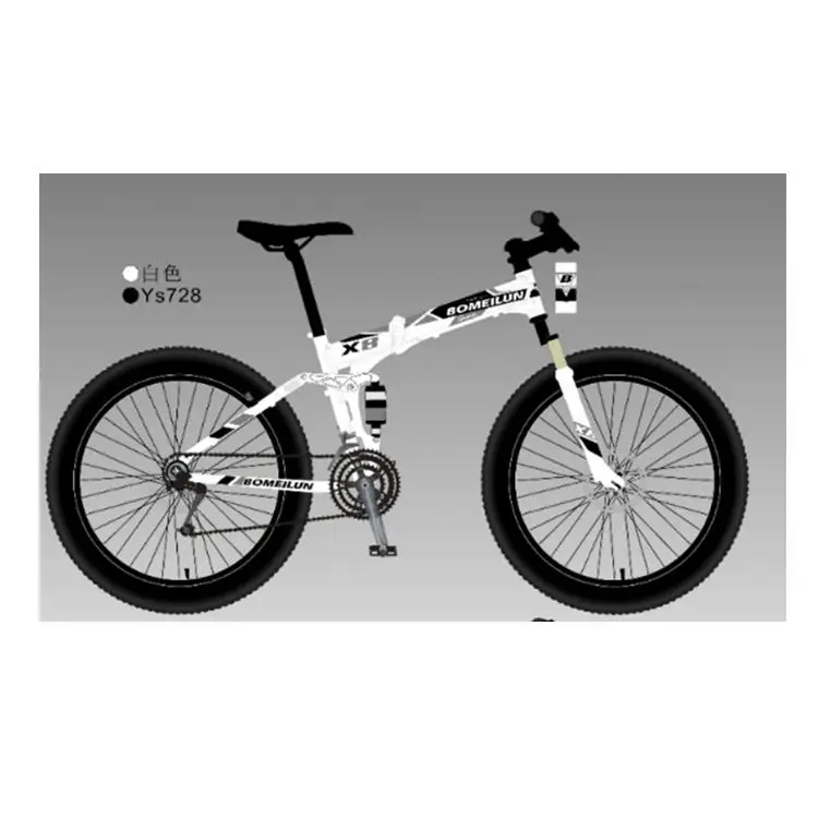 New Design Five Colors 26 Inch Wide Tires Snow Bike From China