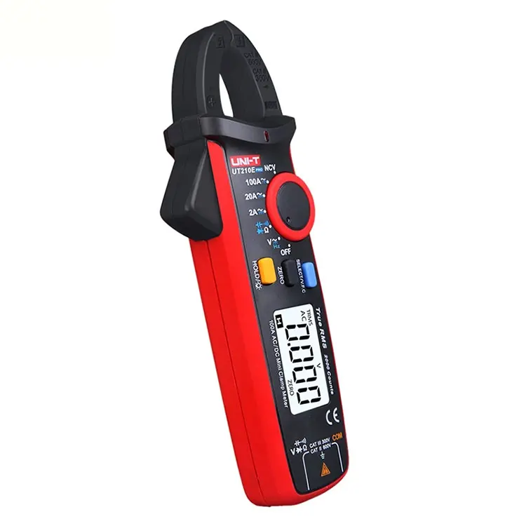 UT210E Pro блок мини цифровой AC DC токовый клещи Вольтметр напряжения 100A Амперметр электрический тестер