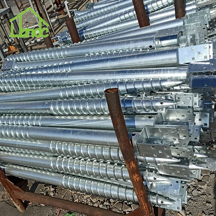 Heavy Duty No Dig Ground Screw Anchor U-Model Screw Post Stake for Wooden House