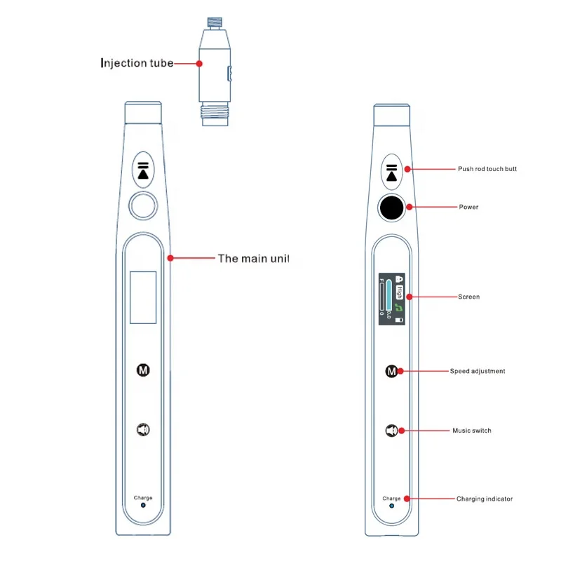 Electric Automatic Oral Anesthesia Injector Dental Anesthesia Painless Syringe
