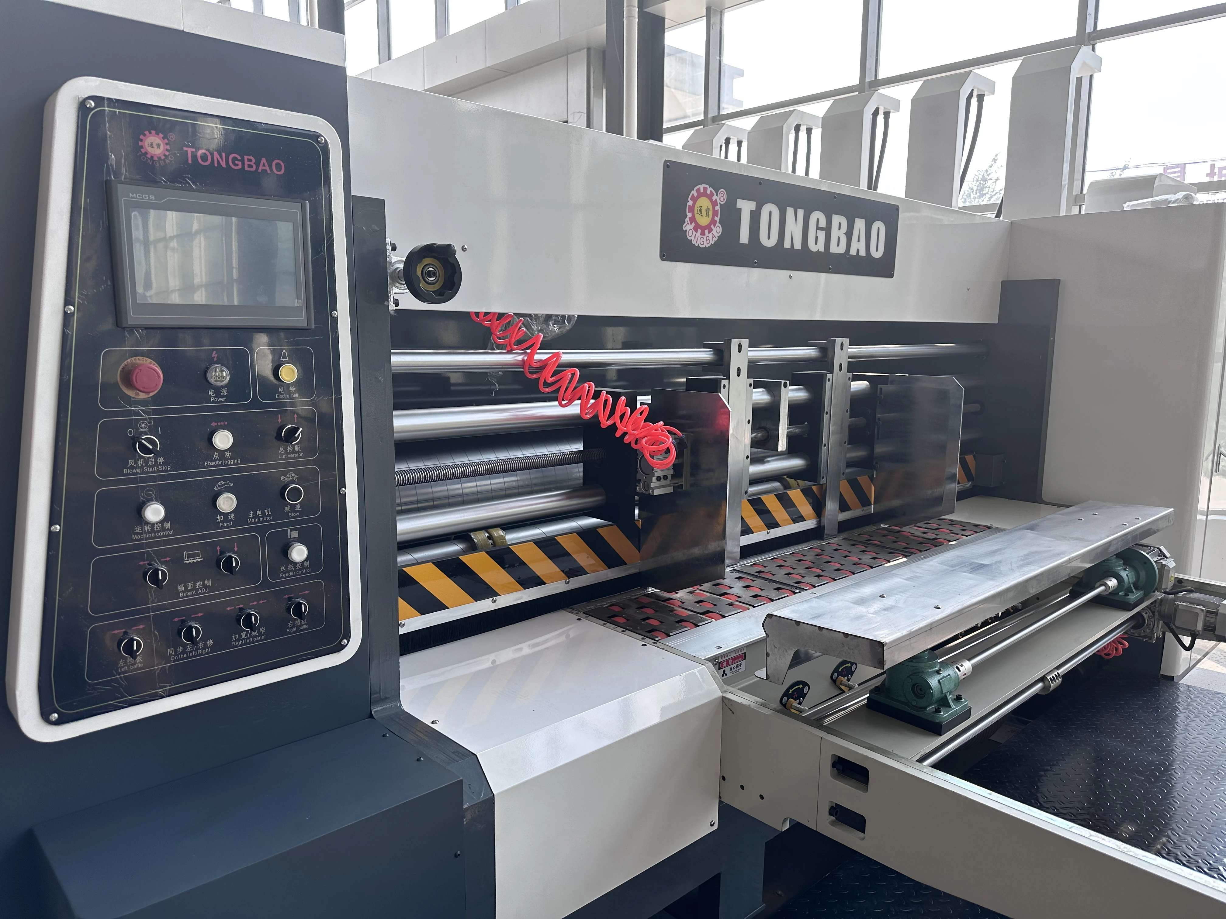 Lead edge feeder colors Flexo printer slotter rotary die cutter machine/corrugated carton box printing slotting die cutting