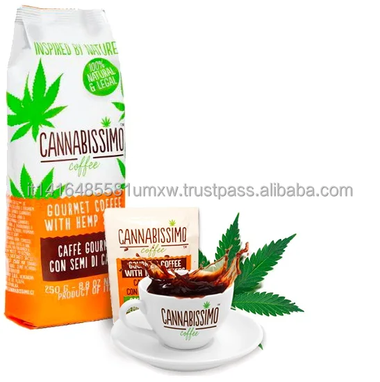 Cannabissimo кофе с Семена Конопли молотый 250 г богатый антиоксидант и омега-от 3 до 6