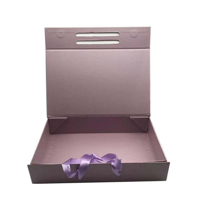 Factory price custom die cut fancy white cardboard gift storage packaging box with magnetic and window for hair,bottle,glass jar