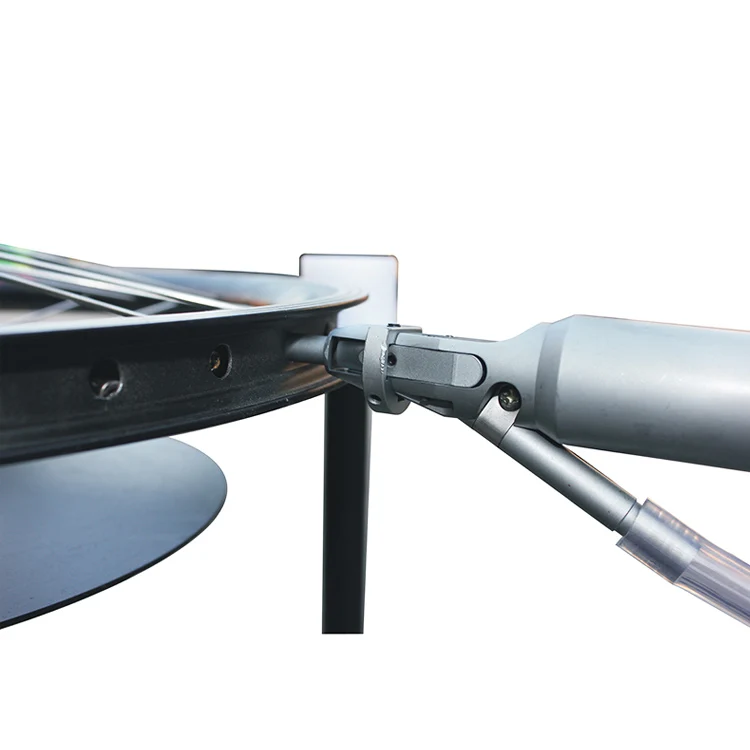 Bike rim spoke nipple feeding and driving machine