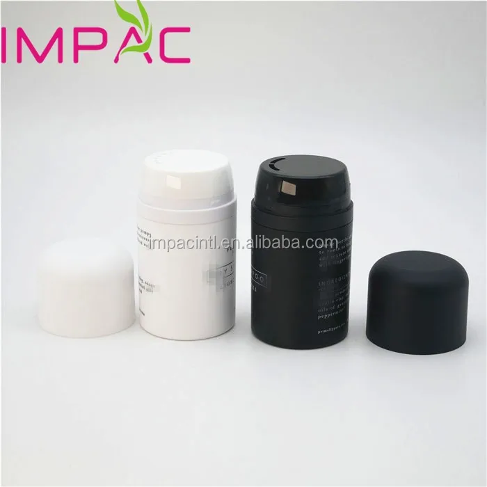 Matte black custom hair styling powder empty bottle container 50ml 100ml