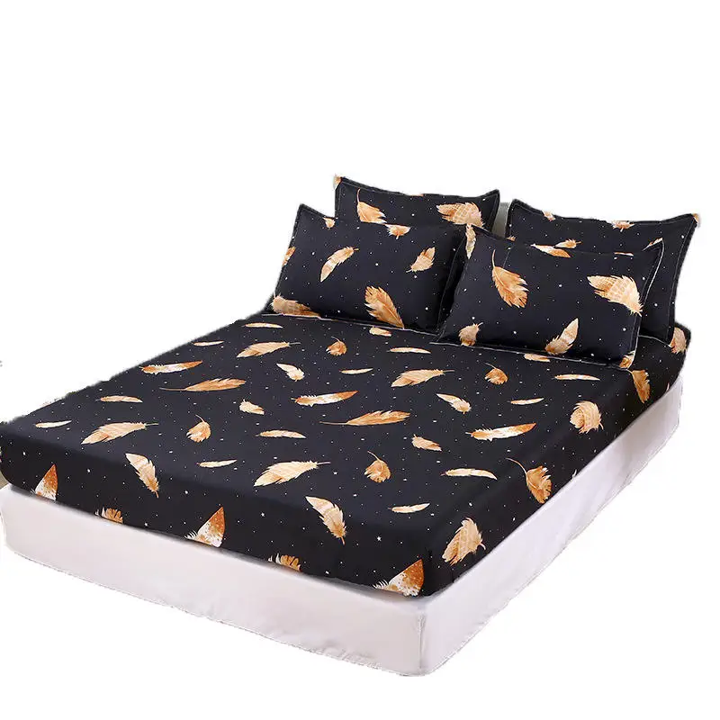 Smart/Adjustable/Automatic/Bat Skin-friendly printed single mattress cover set can be customized wholesale