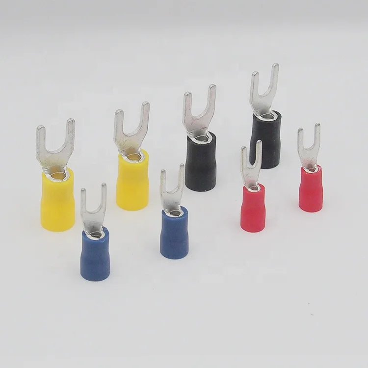 Cold-pressed end fork-shaped pre-insulated end U-shaped cold-pressed terminal Y-shaped cold-pressed wiring