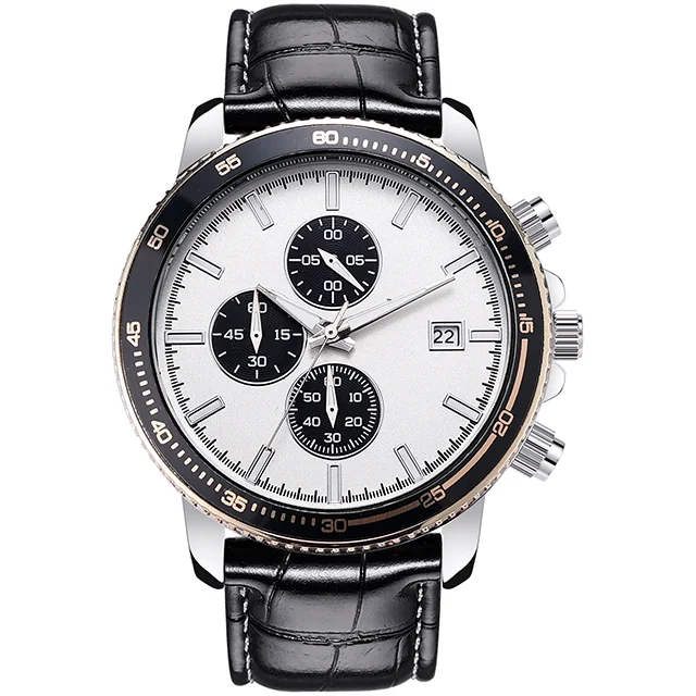 Factory Sales Luxury Brand Men  Reloj Pu Leather Fashion Quartz watches automatic men luxury