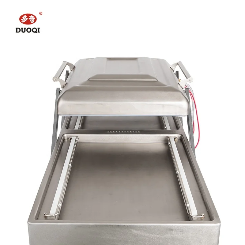 
DUOQI DZ(Q)-600/2SB stand type vacuum packaging machine double chamber packer with four sealing bars and customized 
