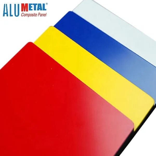 3mm 4mm 5mm Cladding exterior wall alucobond fireproof double side pvdf various colour aluminum composite panels