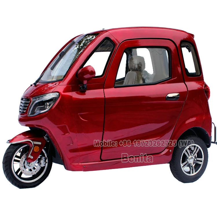 EEC Certified 1500 W Enclosed Electric Passenger Taxi electric trike scooter