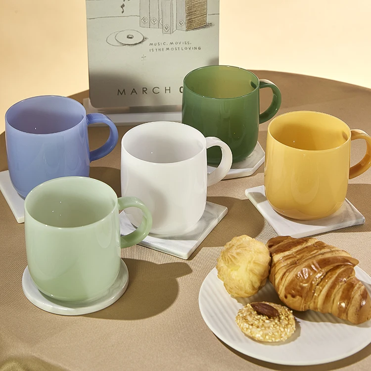 25 Years Factory Custom High Borosilicate Glass Coffee Cup Minimalist Design Tea water Cups Transparent Glass Mug with Handle