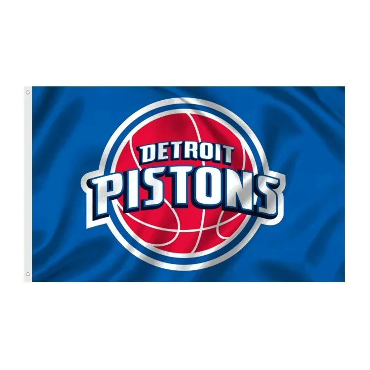 Custom Indoor And Outdoor Nbateam Flag Exquisite Workmanship Polyester Material Chicago Bulls All Nba Team Flags