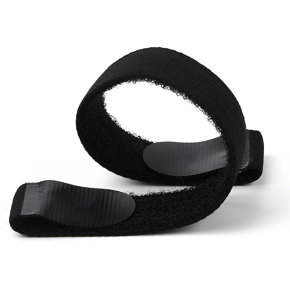 High Quality Black Nylon Elastic Hook and Loop Strap with Customized Design