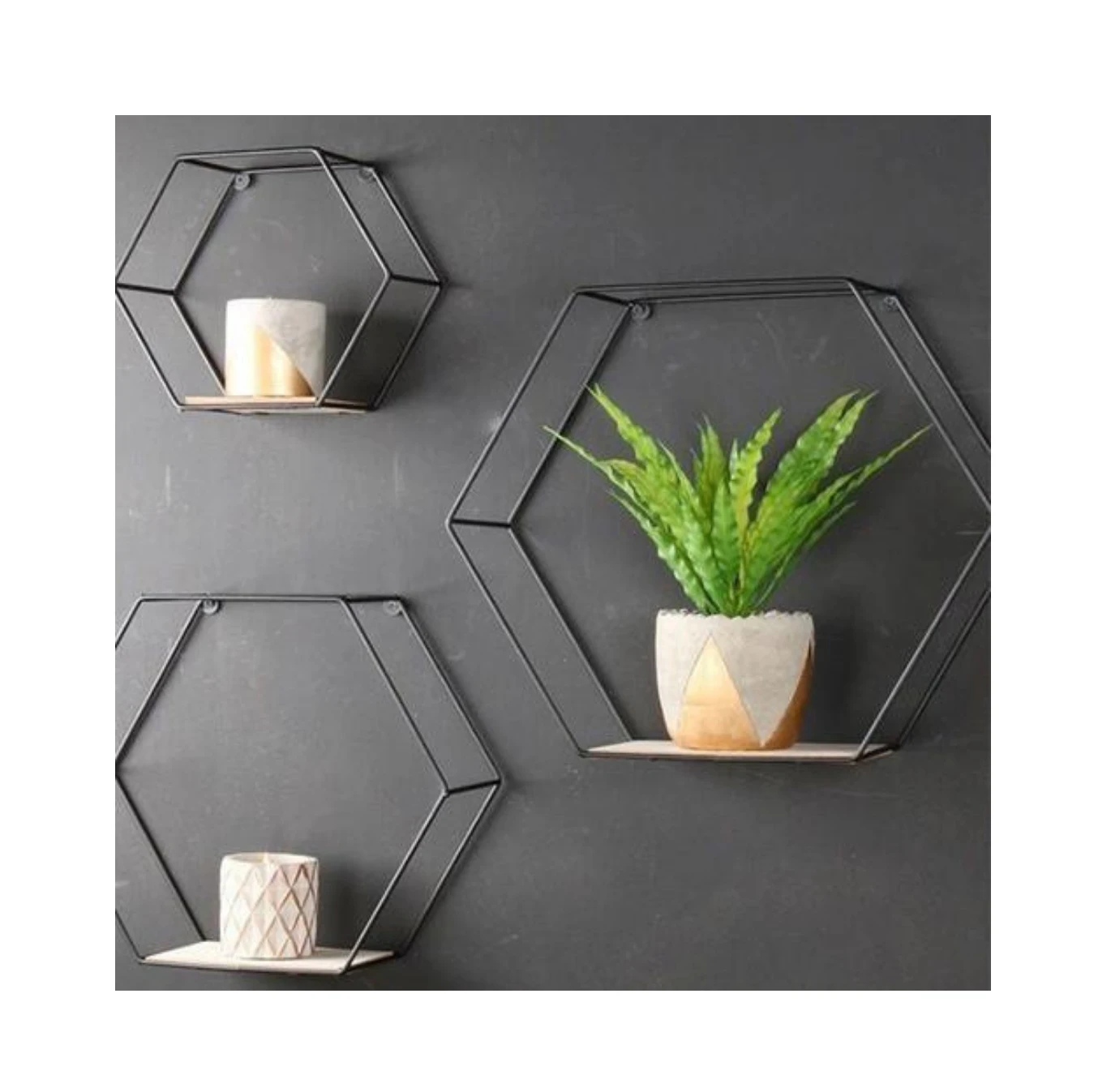 Best Selling Home Decoration Factory Price Luxury Three Wall Shelf Brackets Bookshelf Shape Shelf Decor For Export