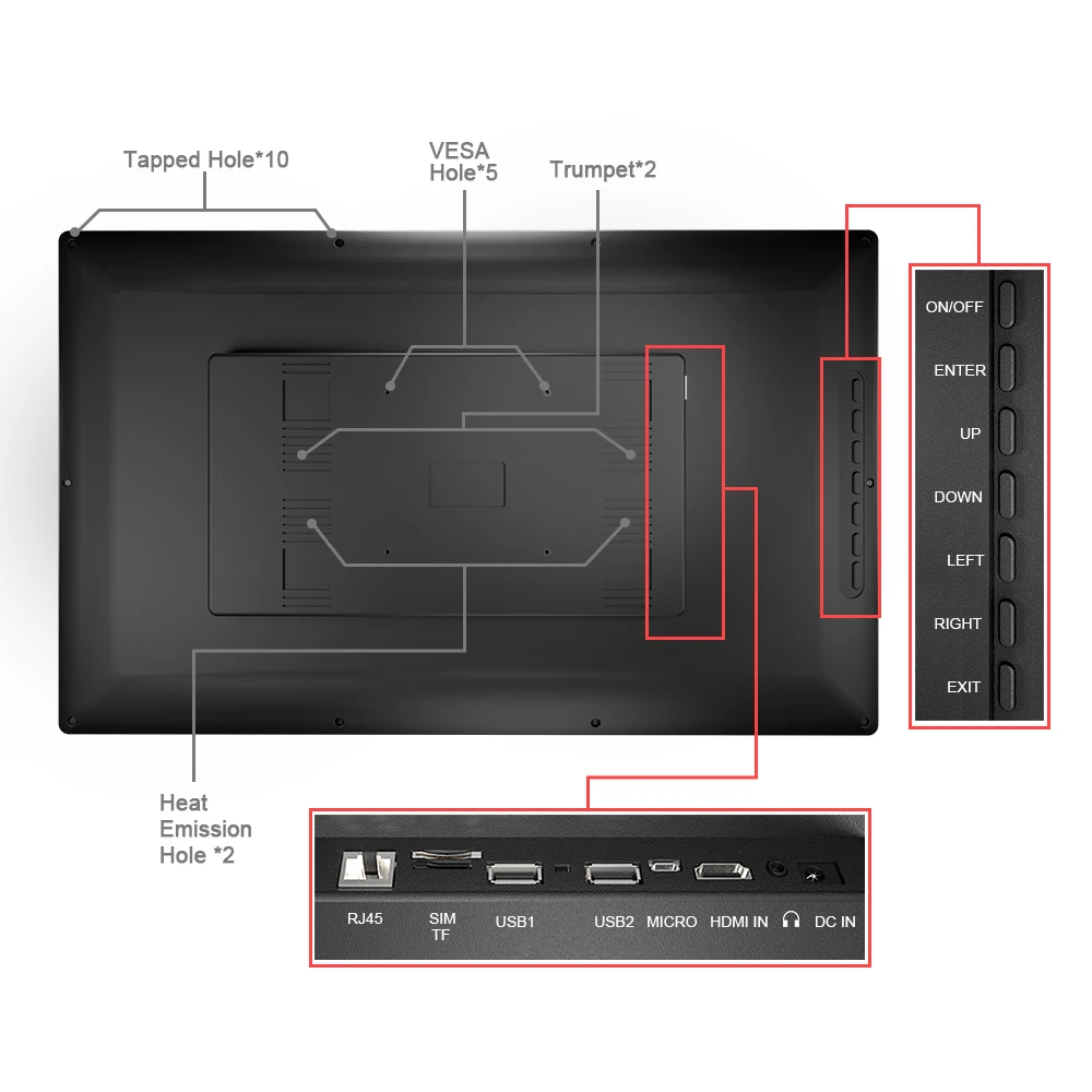 Factory Direct Sales Android Lcd Display 43 Inch Shopping Mall Digital Advertising monitor