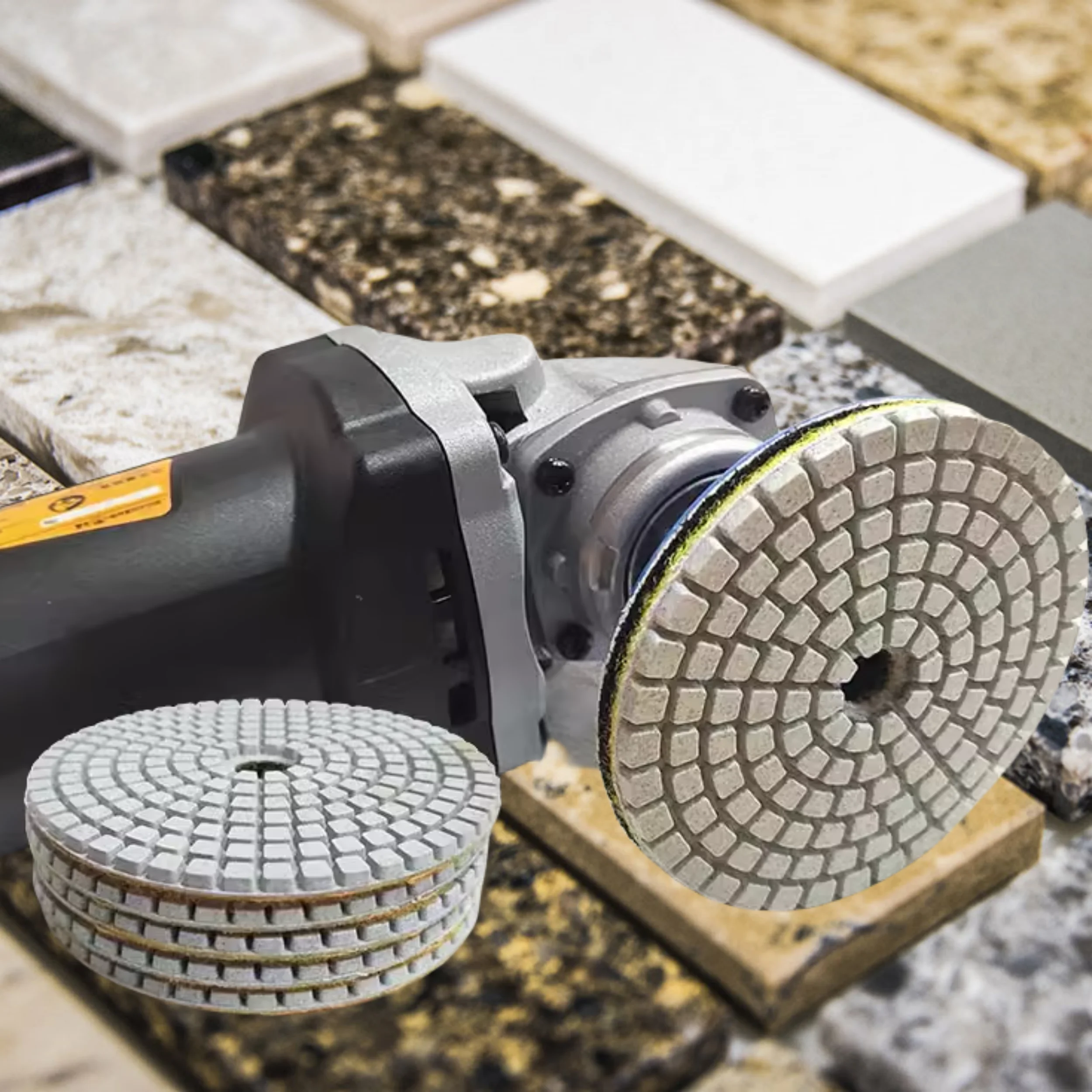 Набор полировальных накладок для шлифовальной машины 50-3000, шлифовальные накладки для гранитной мраморной керамической плитки