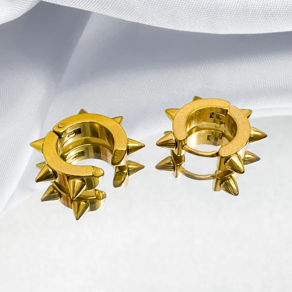 High Quality Stainless Steel Fashion U shape Spike Tragus Earring Helix Cartilage Man Ear Stud Piercing Jewelry