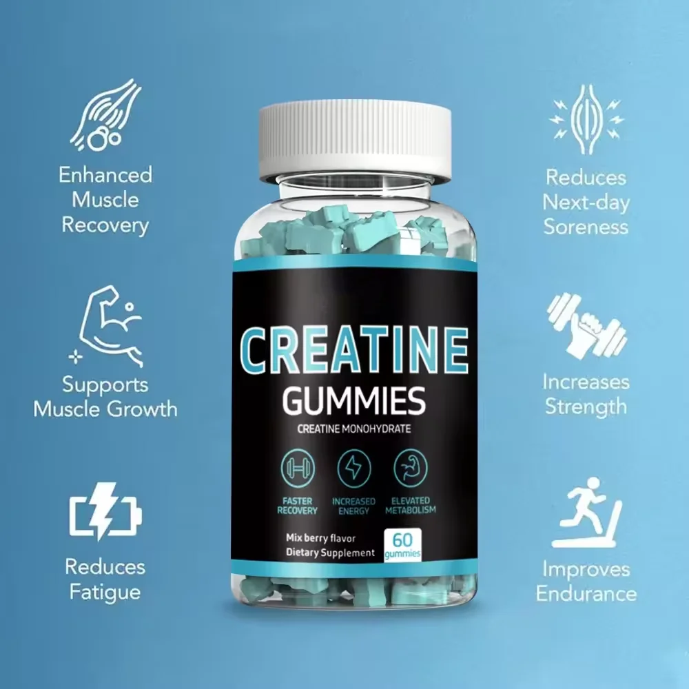 Creatine Gummy Private Label OEM ODM  Creatine Pre Workout Supplement Creatine Monohydrate Gummy Increased Energy