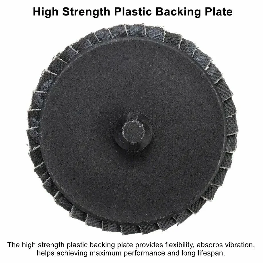 10pcs-set 600pcs-carton 2-Inch Zirconia Roll Lock Die Grinder Drill Flap Disc 80 Grit Sanding Wheel Efficient Abrasive Tools