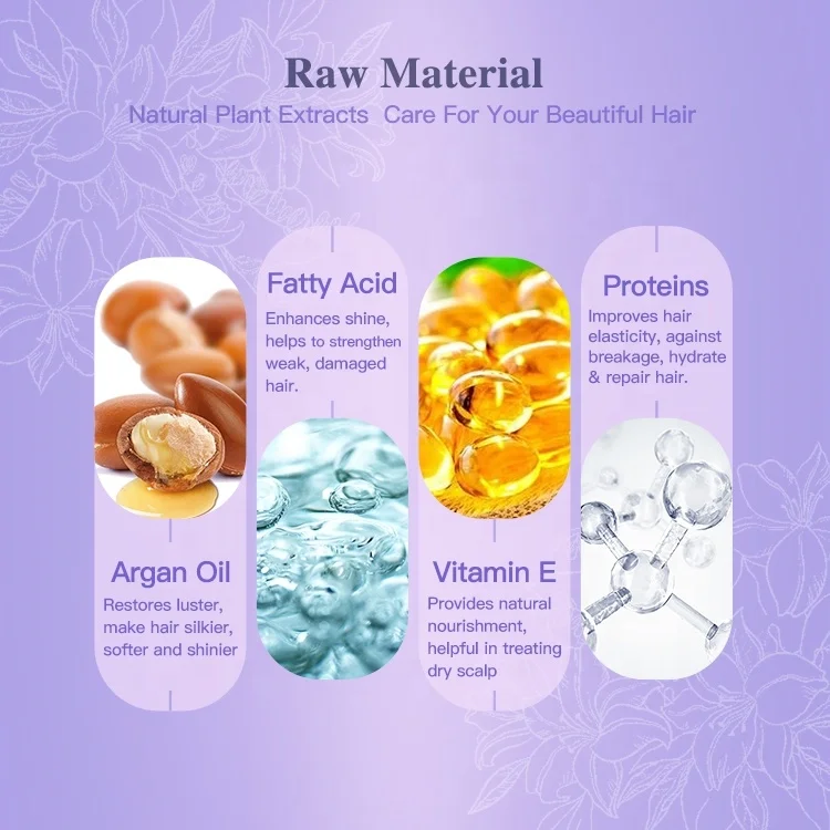 1000ml OEM Bulk Herbal Organic Hair Care Sulfate Free Argan Oil Hair Shampoo Private Label