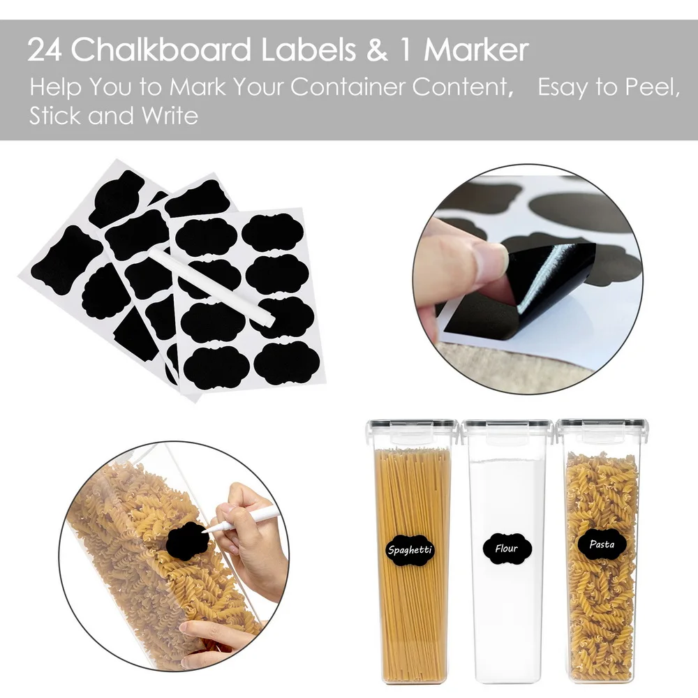 Bpa Free Group Multi Size High Capacity 7 Pieces Plastic Vacuum Box With Locking Lid Reusable Air Tight Food Container Set